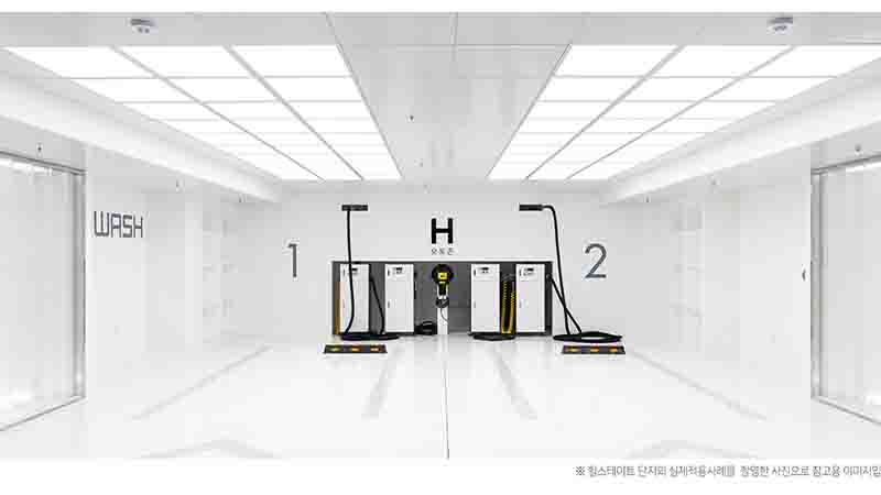 H 오토존 지하주차장 셀프 건식 세차